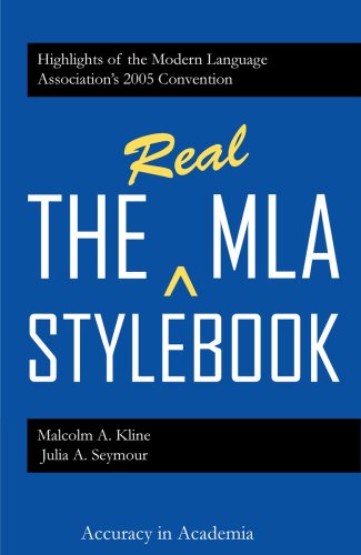 Beispielbild fr The Real MLA Stylebook zum Verkauf von Wonder Book