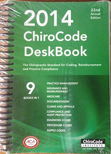 9780967710488: 2014 Chirocode Deskbook 22nd Edition