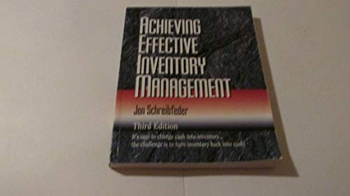 Imagen de archivo de Achieving Effective Inventory Management, Third Edition a la venta por HPB-Red