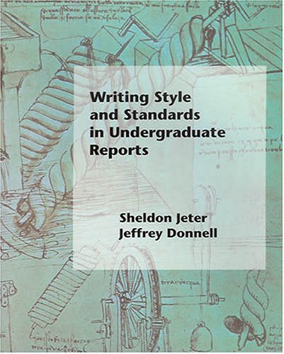 9780967912172: Writing Style and Standards in Undergraduate Reports