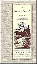 9780967943008: A Nature Lover's Book of Quotations