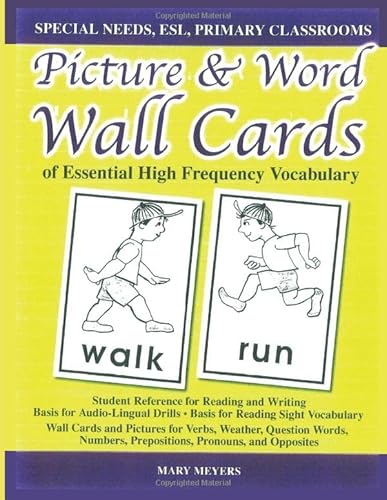 Beispielbild fr Picture-Word Wall Cards: K-5 Basic English zum Verkauf von Revaluation Books