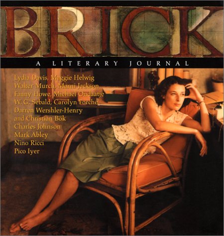 Stock image for Brick: A Literary Journal for sale by Inquiring Minds
