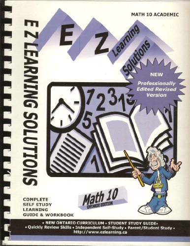 Beispielbild fr MATH 10 Academic Study Guide by Fletcher, Terry zum Verkauf von MyLibraryMarket