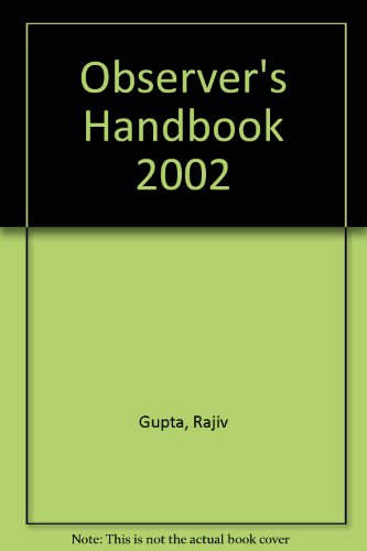 Observer's Handbook 2002 (9780968914106) by Gupta, Rajiv