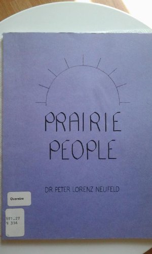 Imagen de archivo de Prairie people a la venta por Better World Books