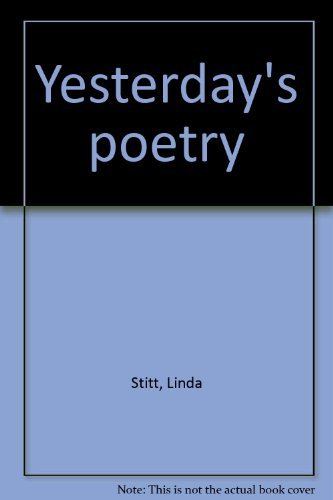 Stock image for Yesterday's poetry for sale by Seagull Books