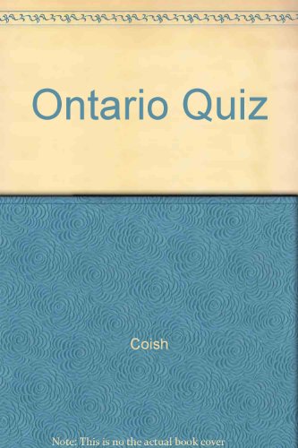 9780969903109: Ontario Quiz
