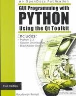 9780970033048: Gui Programming With Python: Using the Qt Toolkit