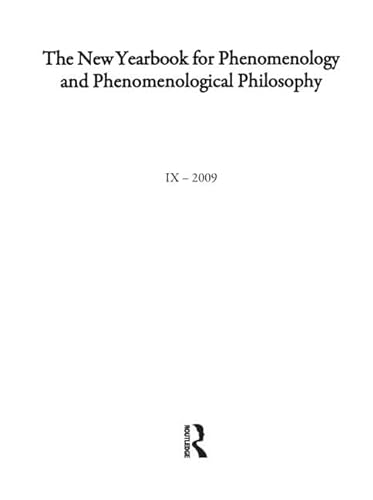 Imagen de archivo de The New Yearbook for Phenomenology and Phenomenological Philosophy a la venta por Blackwell's