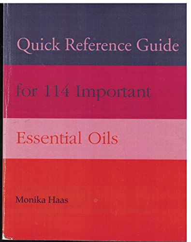 Stock image for Quick Reference Guide for 114 Essential Oils for sale by The Book Garden