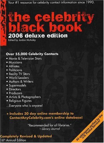 Stock image for The Celebrity Black Book: 2006 Deluxe Edition for sale by HPB-Red