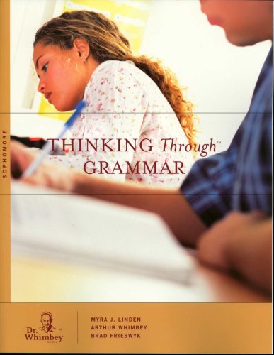 Beispielbild fr Thinking Through Grammar: Sophomore zum Verkauf von dsmbooks