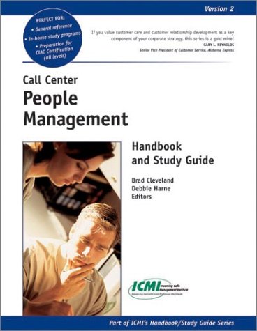 Beispielbild fr Call Center People Management Handbook and Study Guide zum Verkauf von HPB-Red