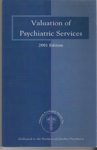 Valuation of psychiatric services (9780971023505) by Schultz, David E