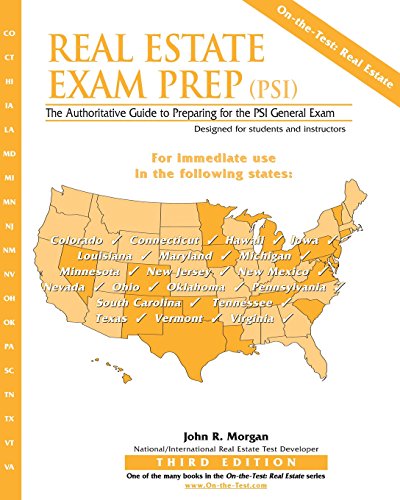 Stock image for Real Estate Exam Prep (PSI): The Authoritative Guide to Preparing for the PSI General Exam (On-the-Test: Real Estate Series) for sale by Blue Vase Books