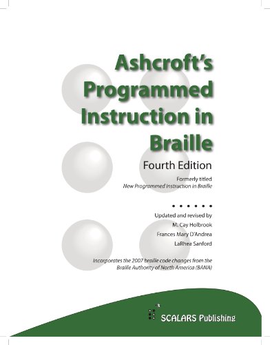 9780971213944: ASHCROFT'S PROG.INSTRUCTION IN