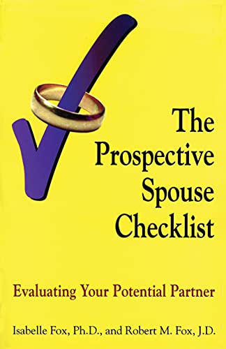 Stock image for The Prospective Spouse Checklist: Evaluating Your Potential Partner for sale by ThriftBooks-Dallas