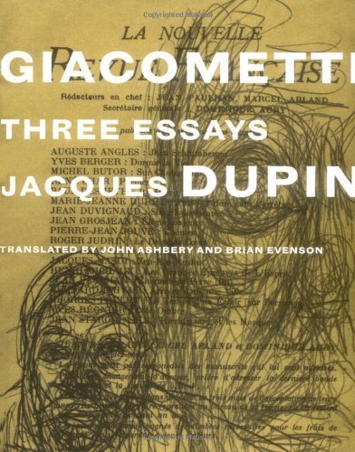 Beispielbild fr Giacometti: Three Essays zum Verkauf von The Book Spot