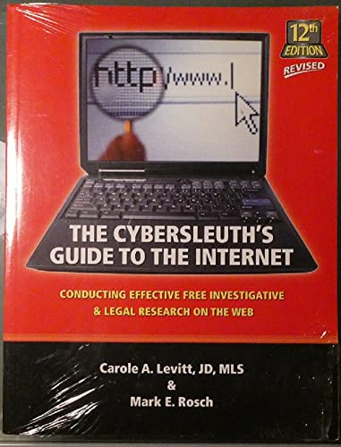 Imagen de archivo de The Cybersleuth's Guide to the Internet a la venta por HPB-Red