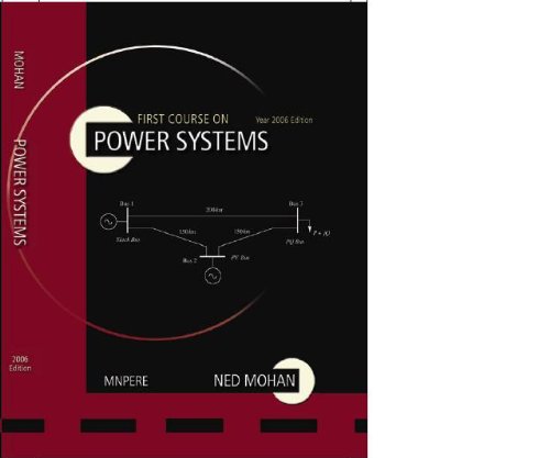 Stock image for First Course on Power Systems for sale by GoldBooks