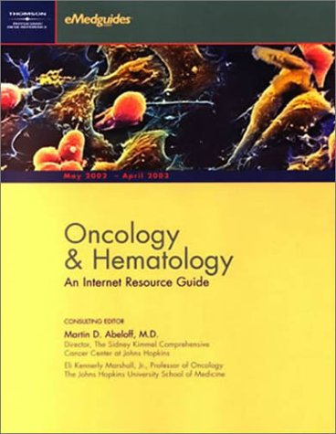 Stock image for PDR Emedguides Oncology and Hematology: An Internet Resource Guide for sale by Books From California