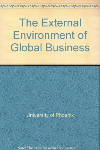 Imagen de archivo de The External Environment of Global Business a la venta por Half Price Books Inc.