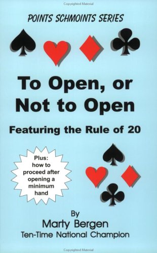 Beispielbild fr To Open, or Not to Open: Featuring the Rule of 20 zum Verkauf von Front Cover Books