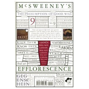 Stock image for McSweeney's Issue No. 9 for sale by Vashon Island Books