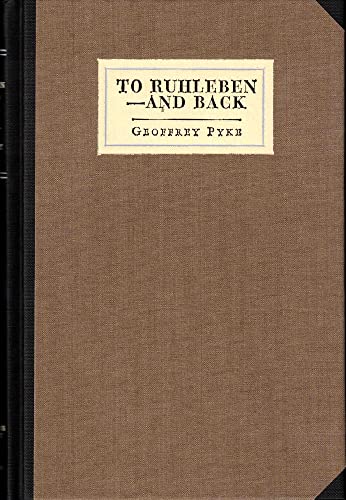 9780971904781: To Ruhleben -- And Back