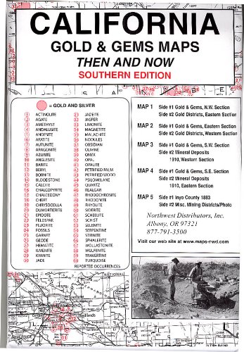 Beispielbild fr California, South Gold & Gems 5 Maps Then & Now zum Verkauf von SecondSale