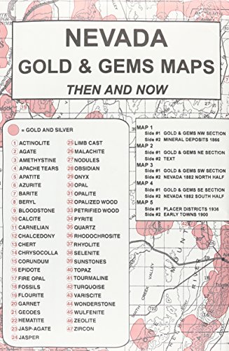 Beispielbild fr Nevada, Gold & Gems, 5 Map Set Then & Now zum Verkauf von GF Books, Inc.