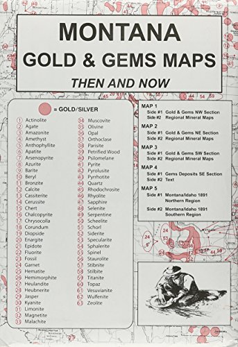 Stock image for Montana, Gold & Gems, 5;Map Set Then & Now for sale by Save With Sam