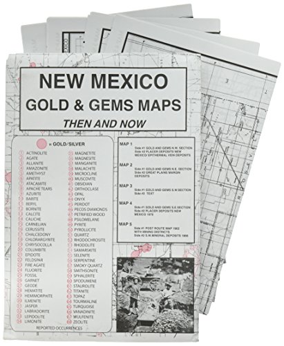 9780972044196: New Mexico, Gold & Gems, Map Set Then & Now