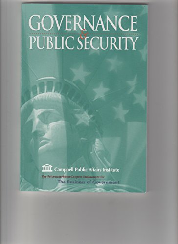 Imagen de archivo de Governance and Public Security a la venta por Better World Books
