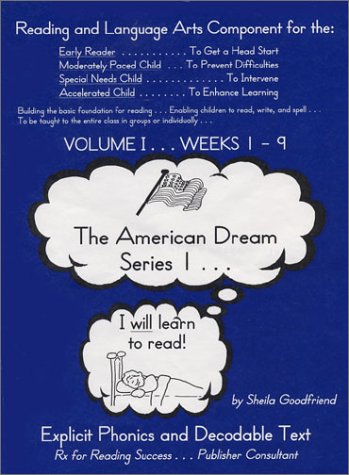 Beispielbild fr American Dream Series 1. I Will Learn to Read! zum Verkauf von Wonder Book