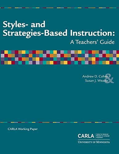 Imagen de archivo de Styles- and Strategies-Based Instruction: A Teachers' Guide a la venta por HPB-Diamond