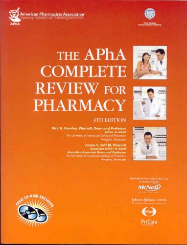 Beispielbild fr The APhA Complete Review for Pharmacy, 4th edition zum Verkauf von Ergodebooks