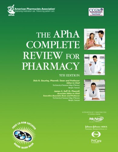 Beispielbild fr The APhA Complete Review for Pharmacy zum Verkauf von Better World Books