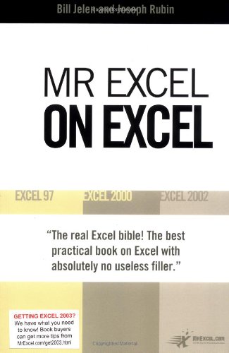Mr Excel on Excel: Excel 97, Excel 2000, Excel 2002 (9780972425834) by Jelen, Bill; Rubin CPA, Joseph