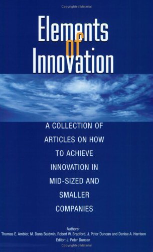 Beispielbild fr Elements of Innovation zum Verkauf von Revaluation Books
