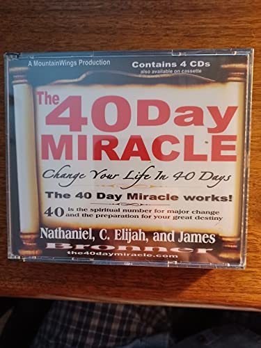 Stock image for The 40 Day Miracle: Change Your Life in 40 Days for sale by The Yard Sale Store