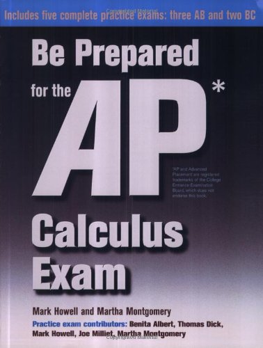Stock image for Be Prepared for the AP Calculus Exam for sale by HPB-Emerald