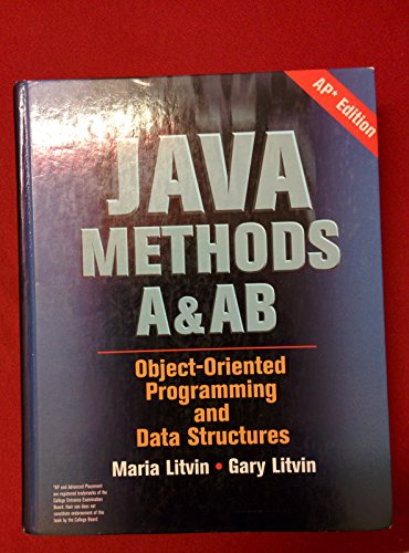 Beispielbild fr Java Methods A&AB : Object-Oriented Programming and Data Structures, AP Edition zum Verkauf von Better World Books