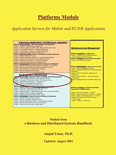 Stock image for EBusiness and Distributed Systems Handbook Platforms Module for sale by PBShop.store US
