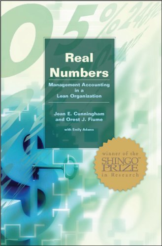 Beispielbild fr Real Numbers: Management Accounting in a Lean Organization zum Verkauf von Decluttr