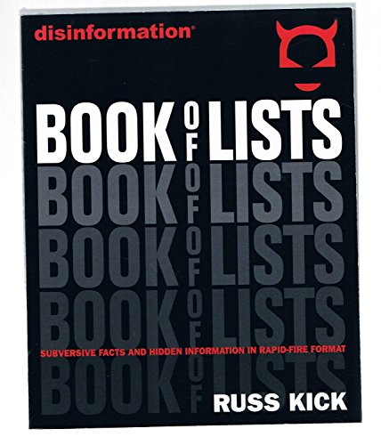 9780972952941: Disinformation Book of Lists: Subversive Facts and Hidden Information in Rapid-Fire Format