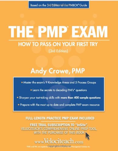 Imagen de archivo de The PMP Exam : How to Pass on Your First Try a la venta por Better World Books