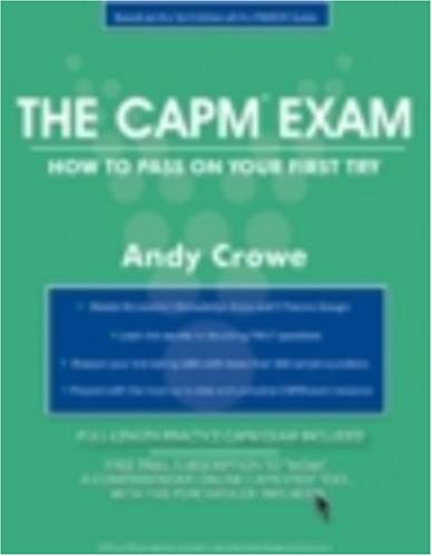 Imagen de archivo de The CAPM Exam: How to Pass on Your First Try (Test Prep series) a la venta por BooksRun