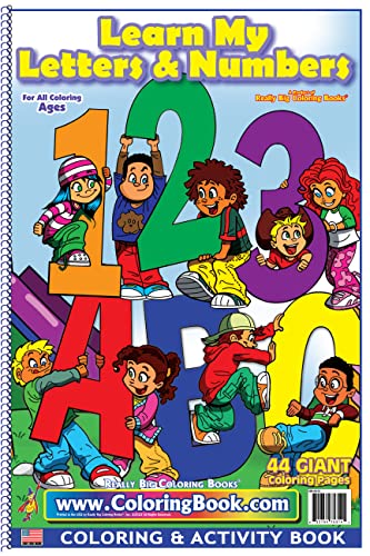 Beispielbild fr ABC-123 Learn My Letter and Numbers Really Big Coloring Book 12 x 18) zum Verkauf von GF Books, Inc.
